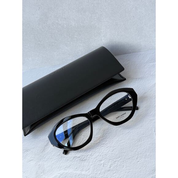 NEW Saint Laurent SLM60 Cat Eye Optical Frames in Black